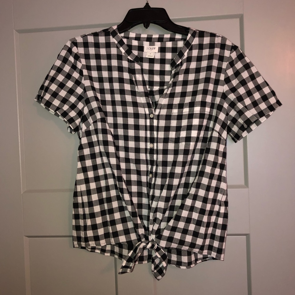 J CREW Tie waist top